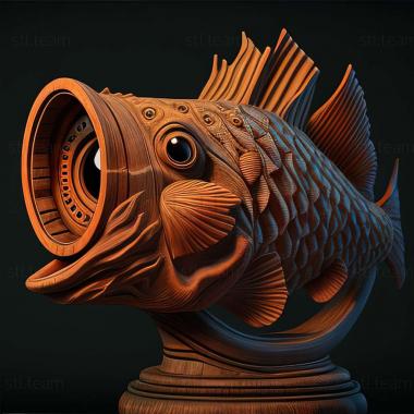 3D модель Телескоп тигрова риба (STL)